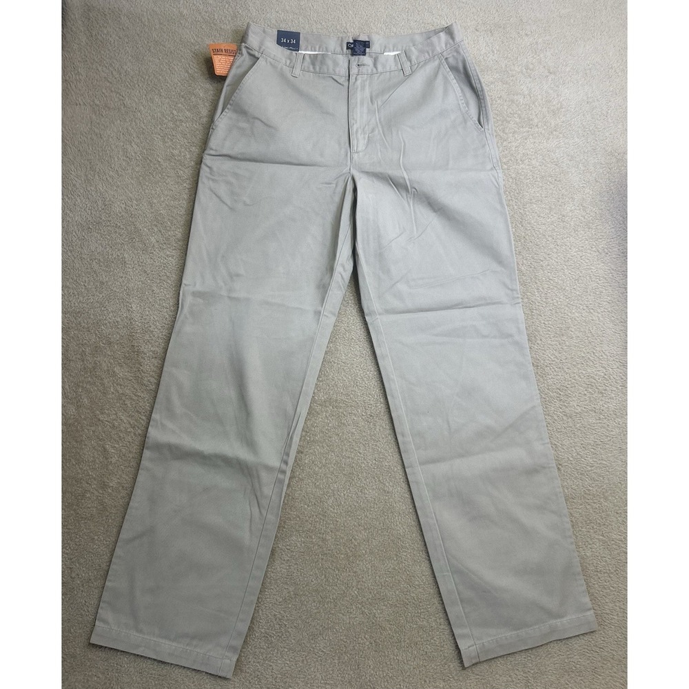 Vintage Cherokee Ultimate Khaki Pants Mens 34x34 Wrinkle Resistance Teflon Golf